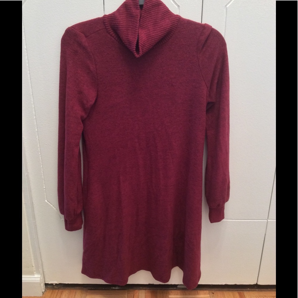 Turtleneck sweater dress